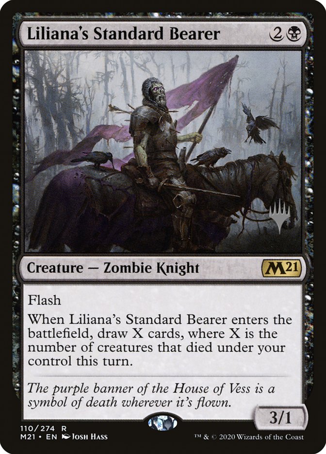 Liliana's Standard Bearer (Promo Pack) [Core Set 2021 Promos] | Game Master's Emporium (The New GME)