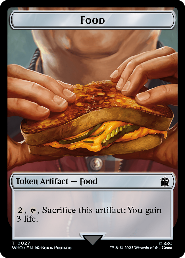 Soldier // Food (0027) Double-Sided Token [Doctor Who Tokens] | Game Master's Emporium (The New GME)