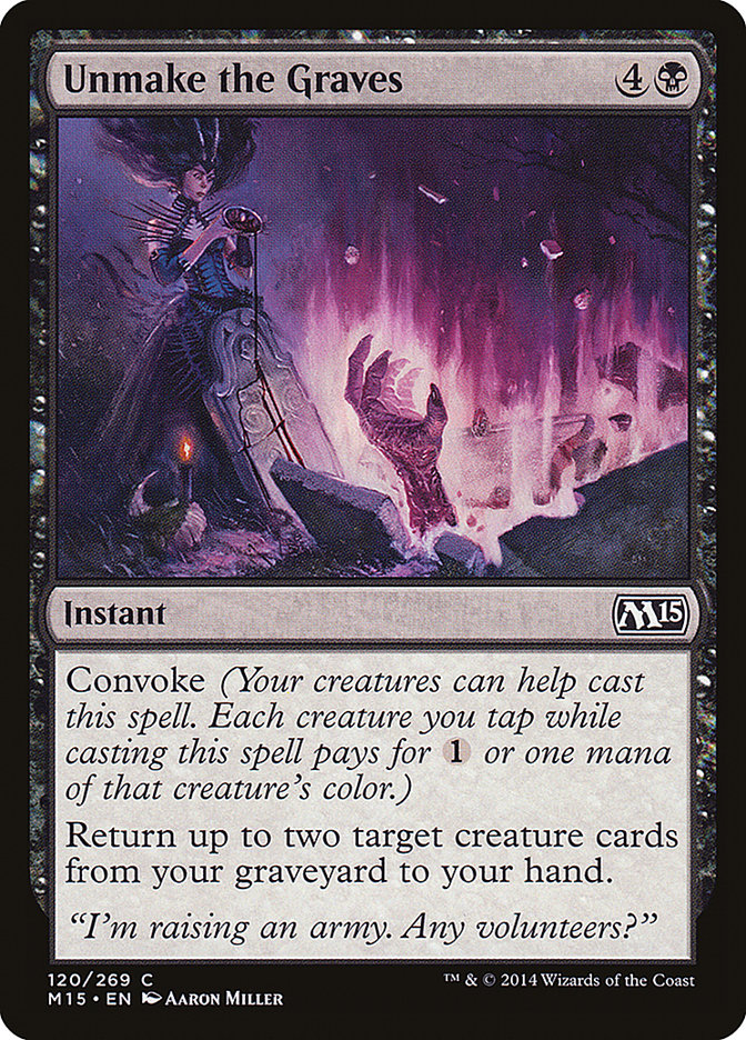 Unmake the Graves [Magic 2015] | Game Master's Emporium (The New GME)