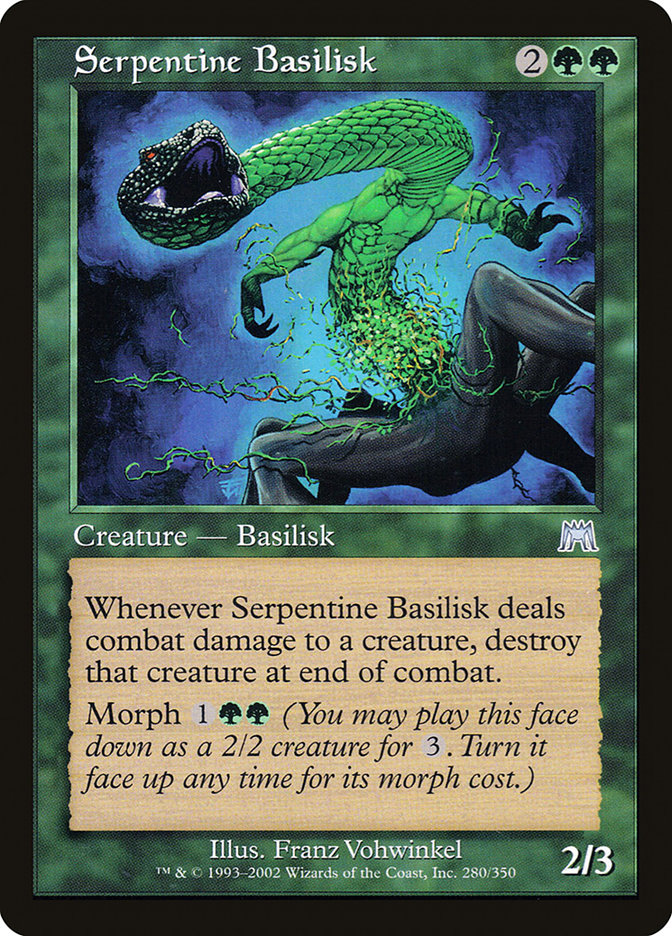 Serpentine Basilisk [Onslaught] | Game Master's Emporium (The New GME)