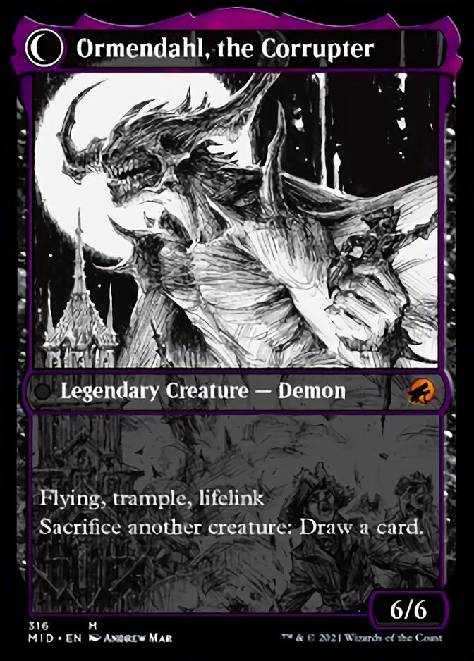 Jerren, Corrupted Bishop // Ormendahl, the Corrupted (Showcase Eternal Night) [Innistrad: Midnight Hunt] | Game Master's Emporium (The New GME)