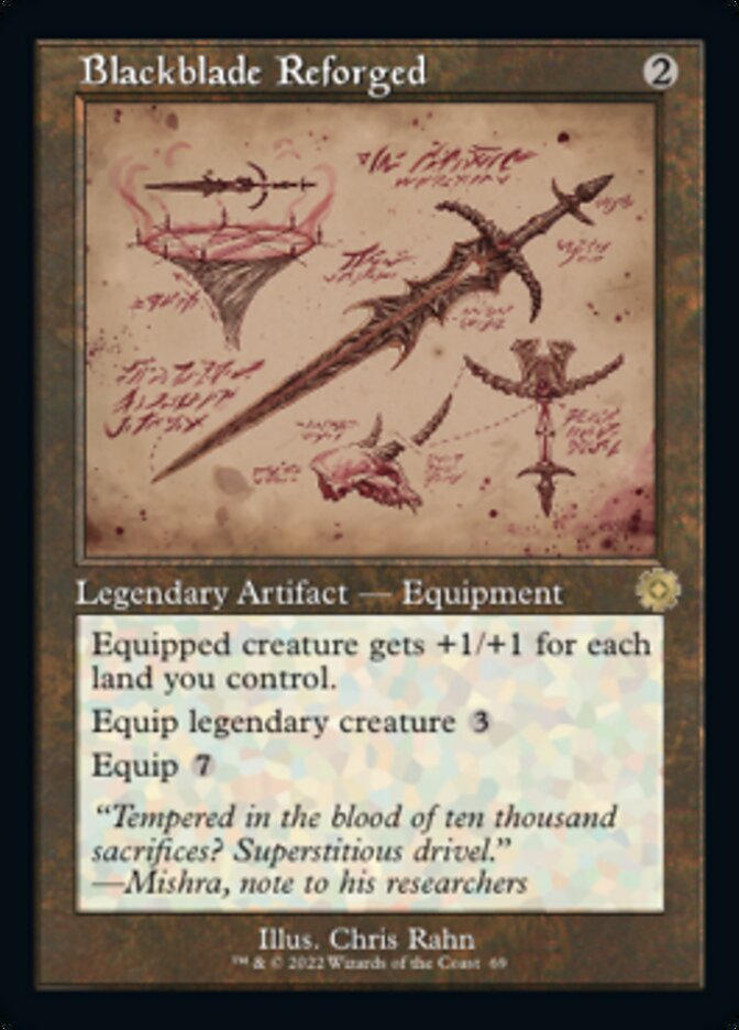 Blackblade Reforged (Retro Schematic) [The Brothers' War Retro Artifacts] | Game Master's Emporium (The New GME)