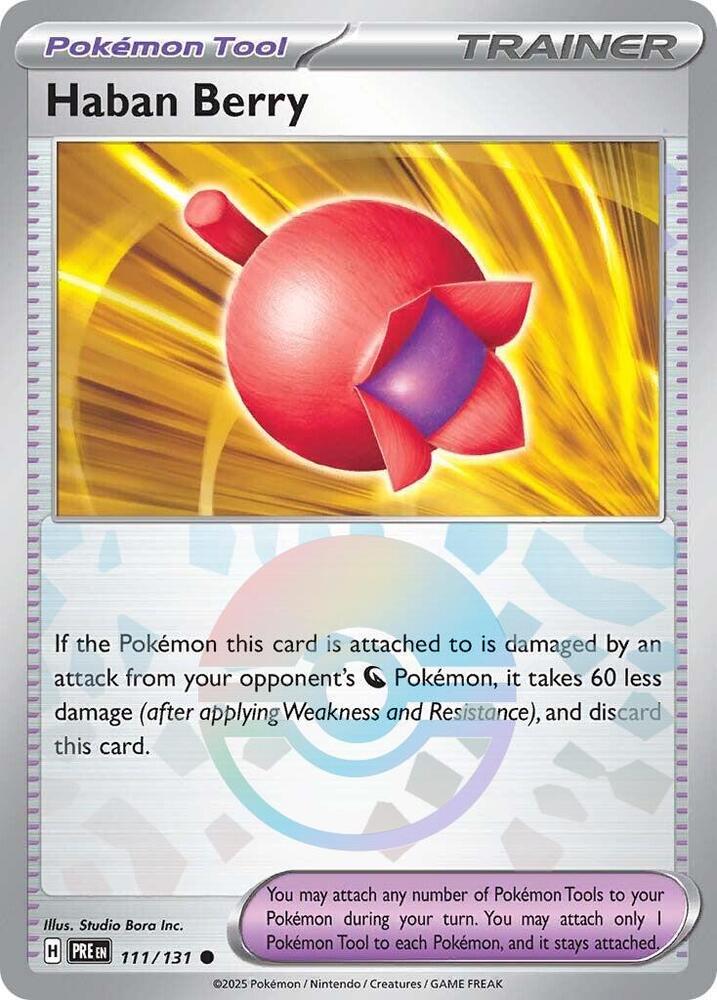 Haban Berry (111/131) (Poke Ball Pattern) [Scarlet & Violet: Prismatic Evolutions] | Game Master's Emporium (The New GME)