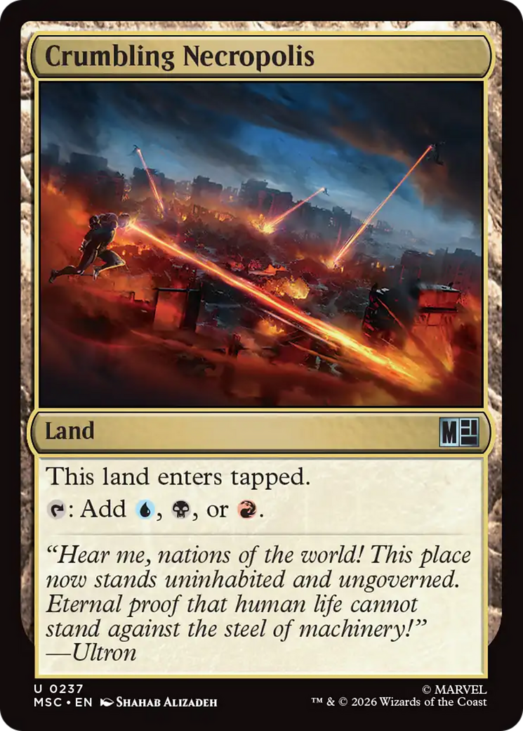 Crumbling Necropolis (Surge Foil) [Marvel Super Heroes Commander] | Game Master's Emporium (The New GME)