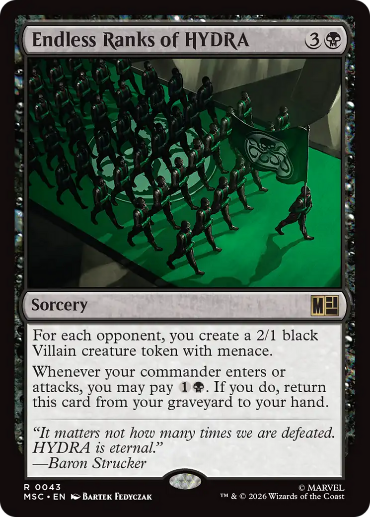 Endless Ranks of HYDRA (Surge Foil) [Marvel Super Heroes Commander] | Game Master's Emporium (The New GME)