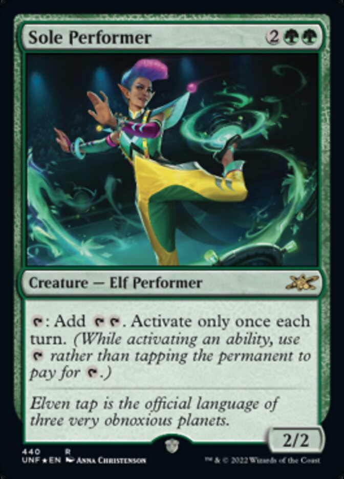 Sole Performer (Galaxy Foil) [Unfinity] | Game Master's Emporium (The New GME)