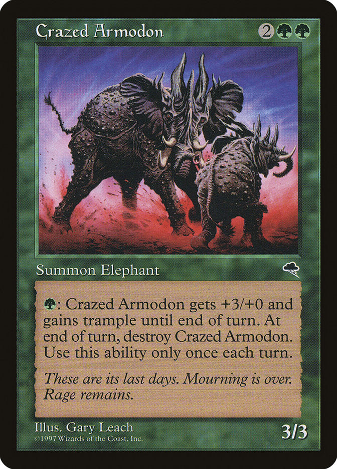 Crazed Armodon [Tempest] | Game Master's Emporium (The New GME)