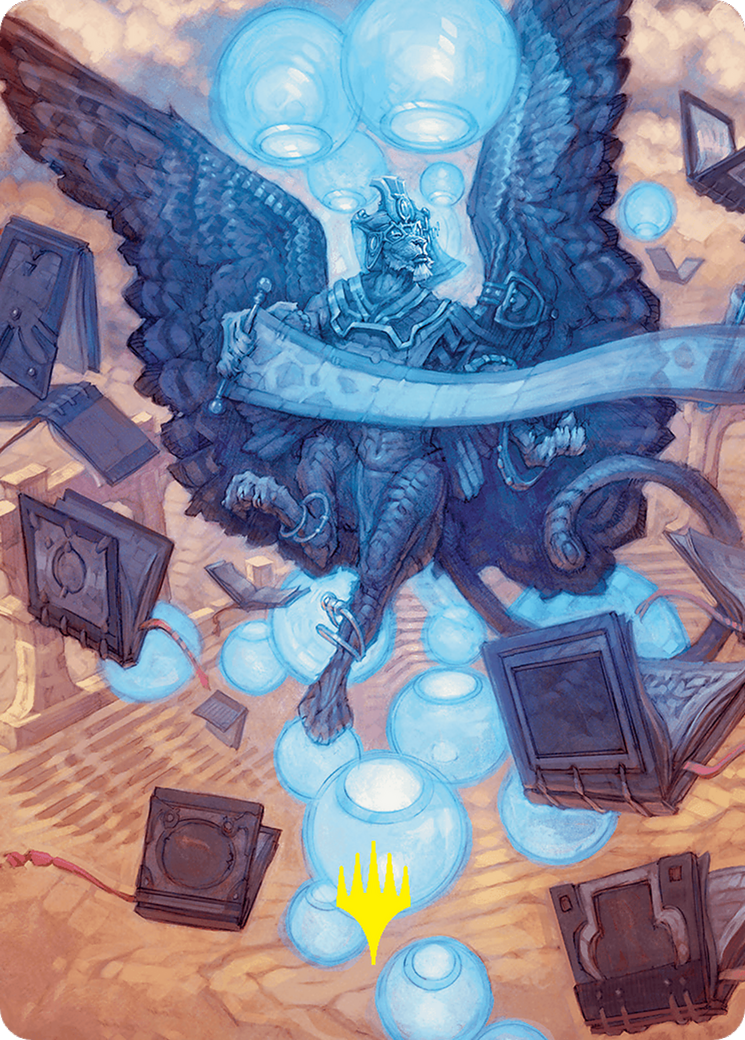 Sphinx of Forgotten Lore Art Card (33/54) (Gold-Stamped Signature) [Foundations Art Series] | Game Master's Emporium (The New GME)