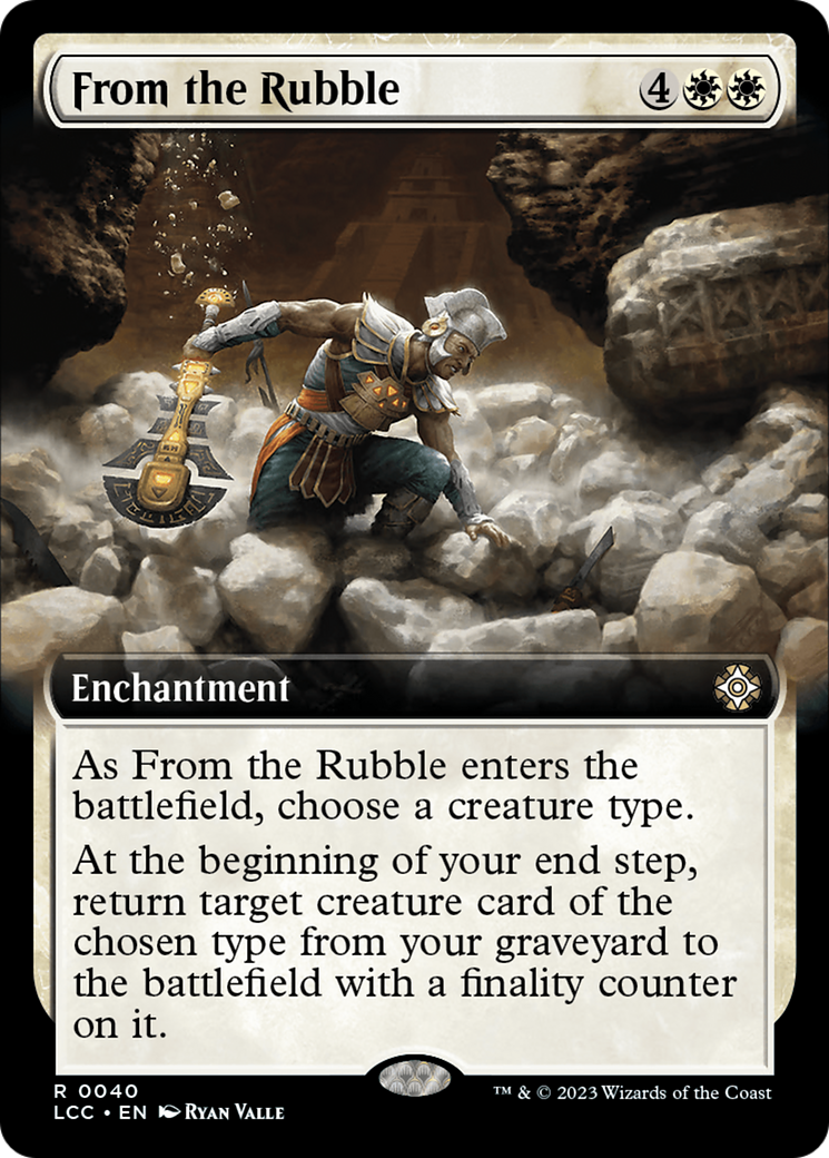 From the Rubble (Extended Art) [The Lost Caverns of Ixalan Commander] | Game Master's Emporium (The New GME)