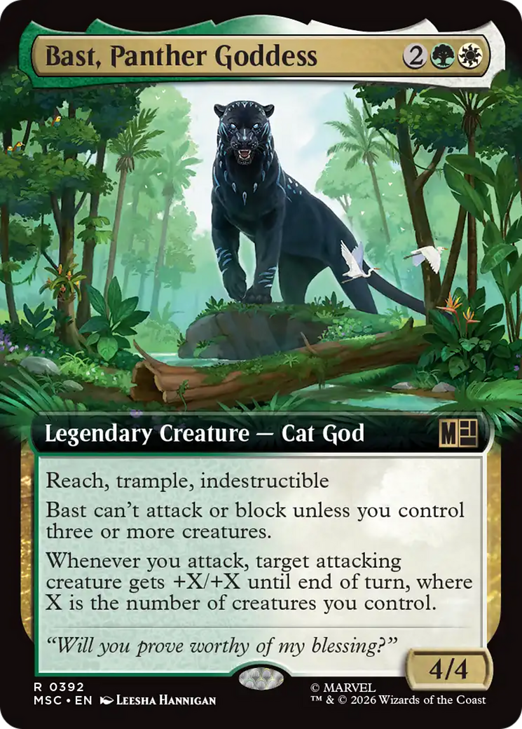 Bast, Panther Goddess (Extended Art) [Marvel Super Heroes Commander] | Game Master's Emporium (The New GME)