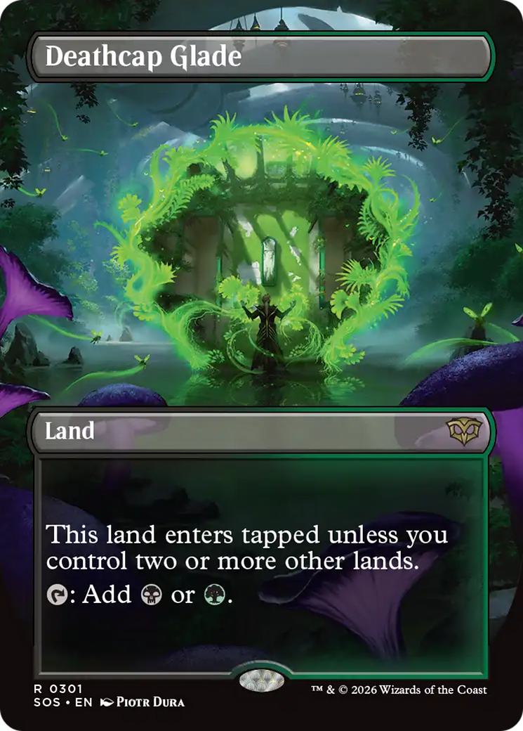 Deathcap Glade (Borderless) [Secrets of Strixhaven] | Game Master's Emporium (The New GME)