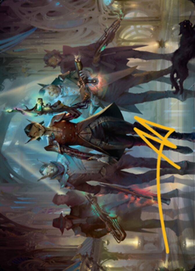 Family's Favor Art Card (Gold-Stamped Signature) [Streets of New Capenna Art Series] | Game Master's Emporium (The New GME)