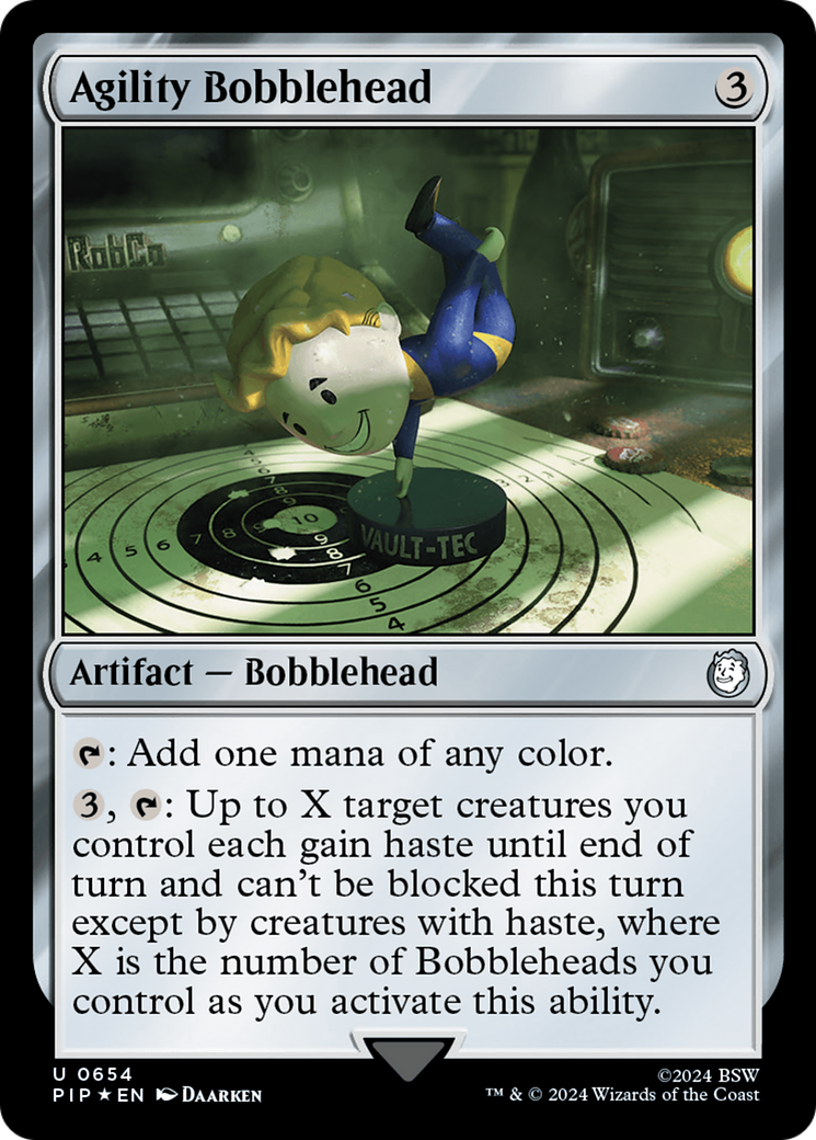 Agility Bobblehead (Surge Foil) [Fallout] | Game Master's Emporium (The New GME)