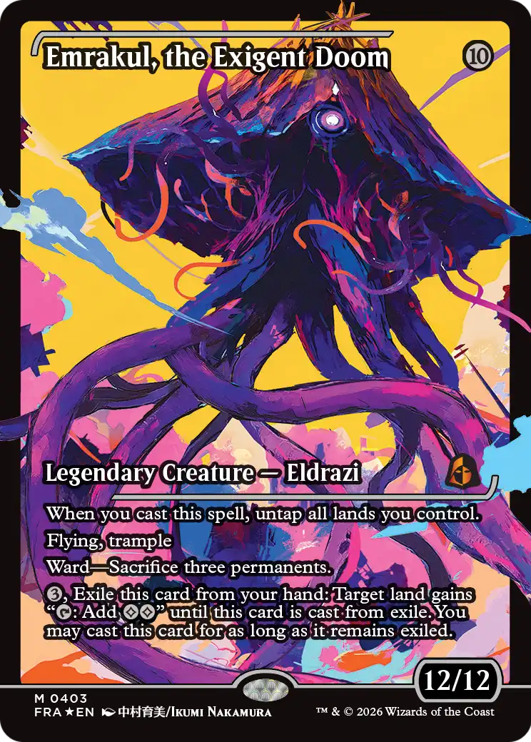 Emrakul, the Exigent Doom (Showcase) [Reality Fracture] | Game Master's Emporium (The New GME)
