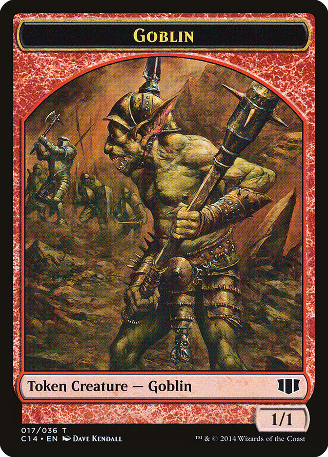 Goblin // Goat Double-Sided Token [Commander 2014 Tokens] | Game Master's Emporium (The New GME)