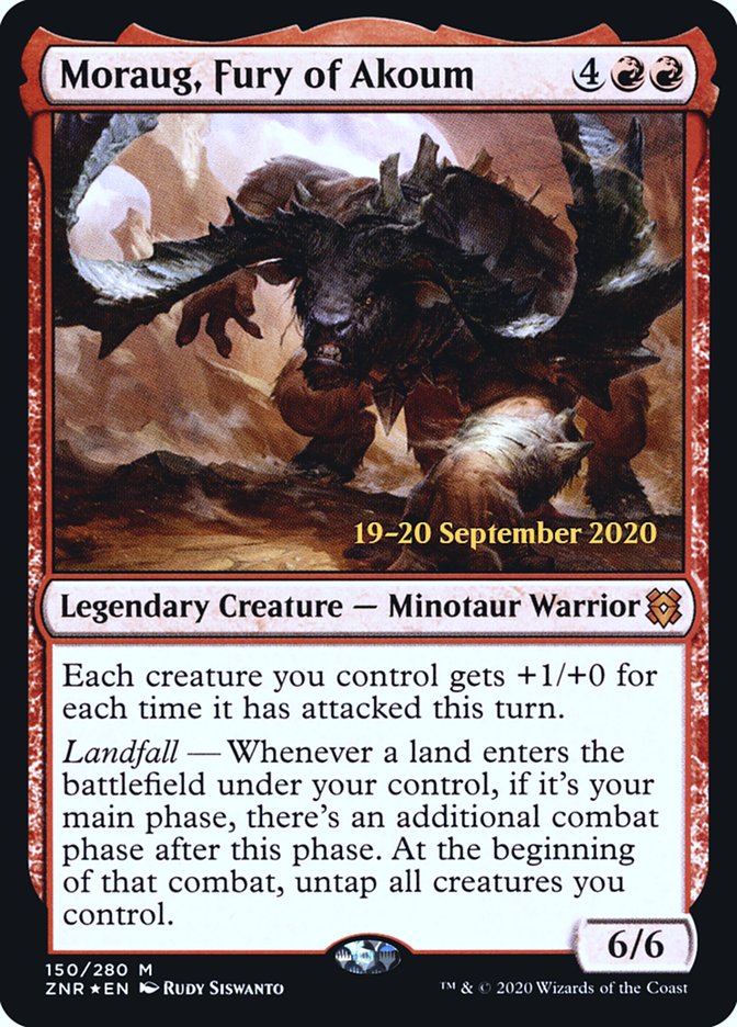 Moraug, Fury of Akoum [Zendikar Rising Prerelease Promos] | Game Master's Emporium (The New GME)