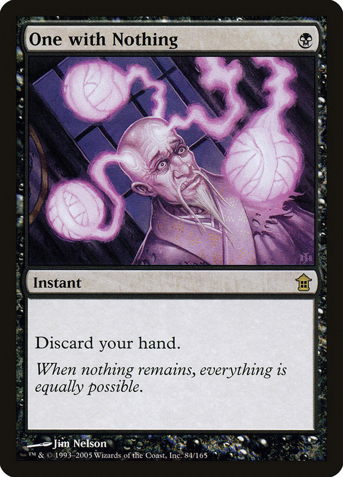 One with Nothing [Saviors of Kamigawa] | Game Master's Emporium (The New GME)
