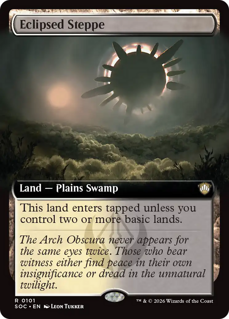 Eclipsed Steppe (Extended Art) [Secrets of Strixhaven Commander] | Game Master's Emporium (The New GME)