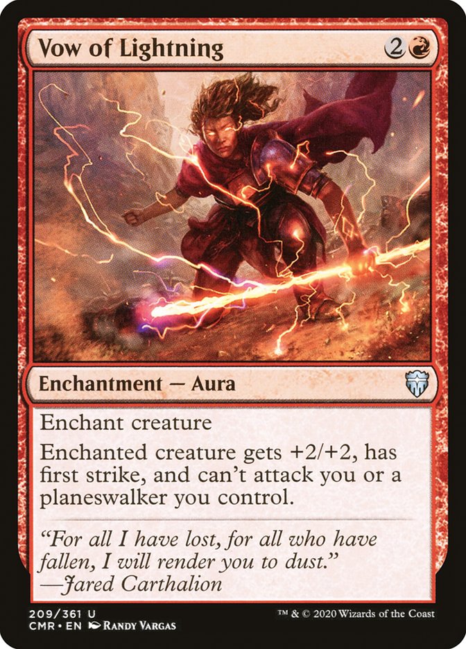 Vow of Lightning [Commander Legends] | Game Master's Emporium (The New GME)