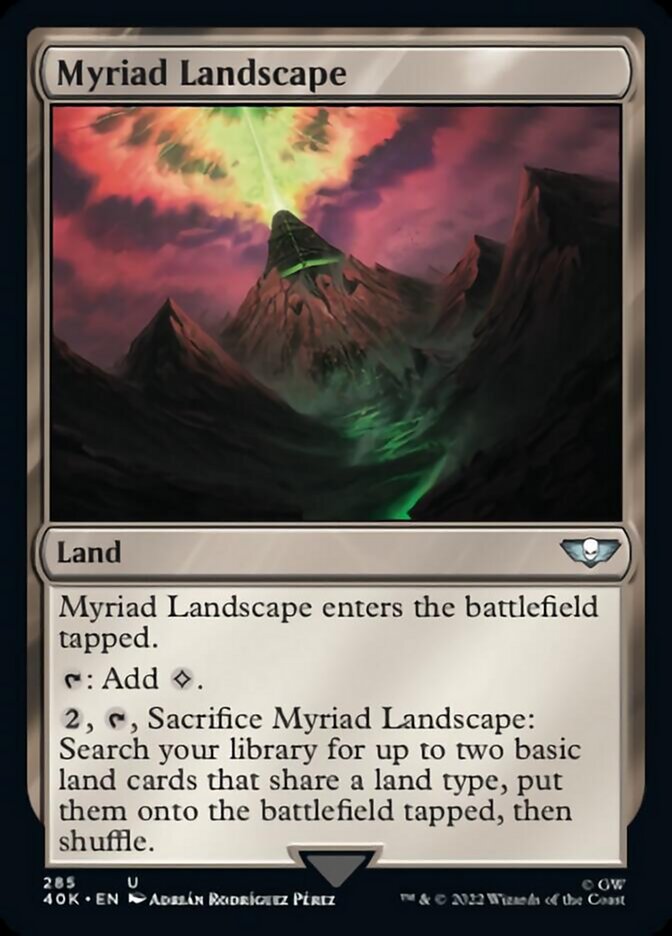 Myriad Landscape (Surge Foil) [Warhammer 40,000] | Game Master's Emporium (The New GME)