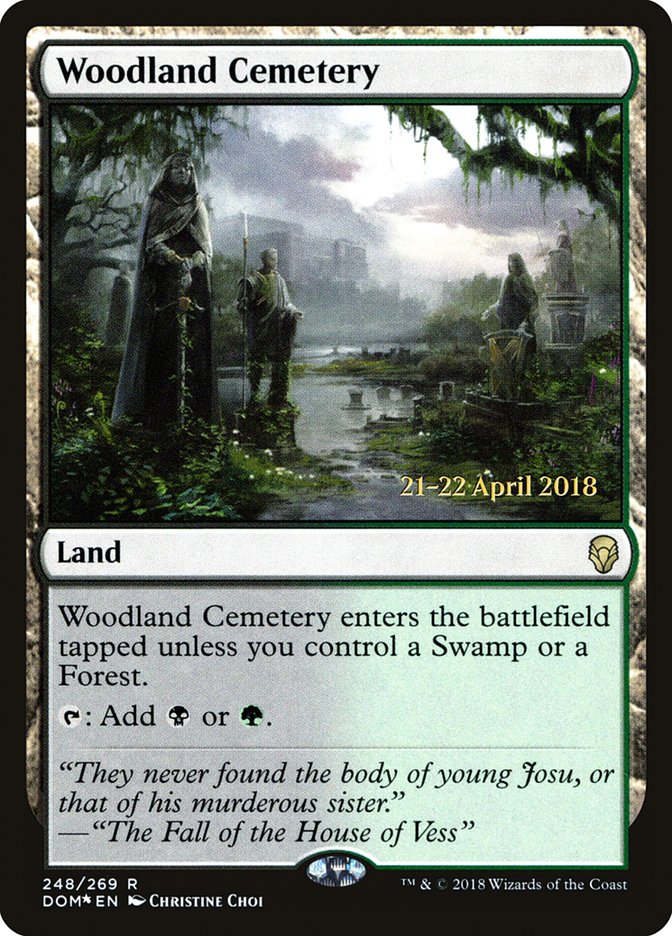 Woodland Cemetery [Dominaria Prerelease Promos] | Game Master's Emporium (The New GME)