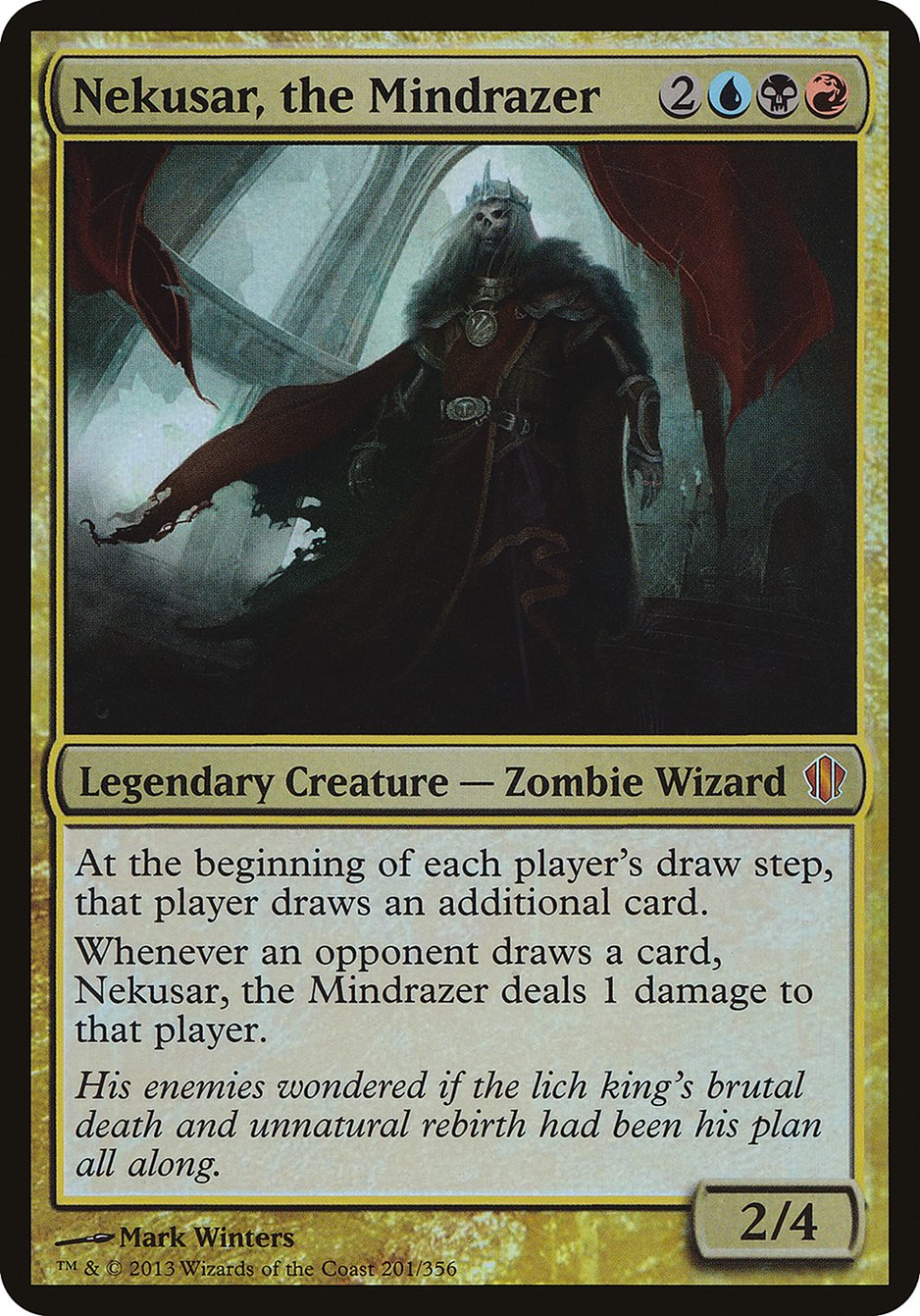 Nekusar, the Mindrazer (Oversized) [Commander 2013 Oversized] | Game Master's Emporium (The New GME)