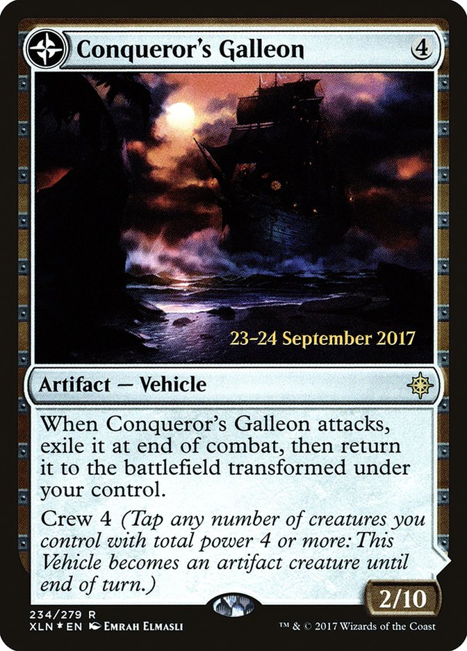 Conqueror's Galleon // Conqueror's Foothold [Ixalan Prerelease Promos] | Game Master's Emporium (The New GME)