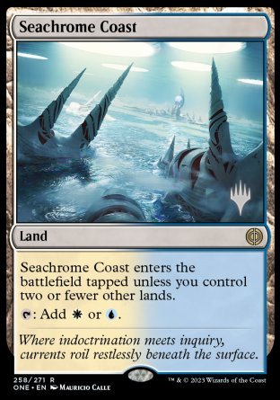 Seachrome Coast (Promo Pack) [Phyrexia: All Will Be One Promos] | Game Master's Emporium (The New GME)