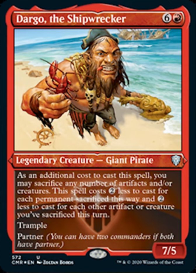 Dargo, the Shipwrecker (Etched) [Commander Legends] | Game Master's Emporium (The New GME)