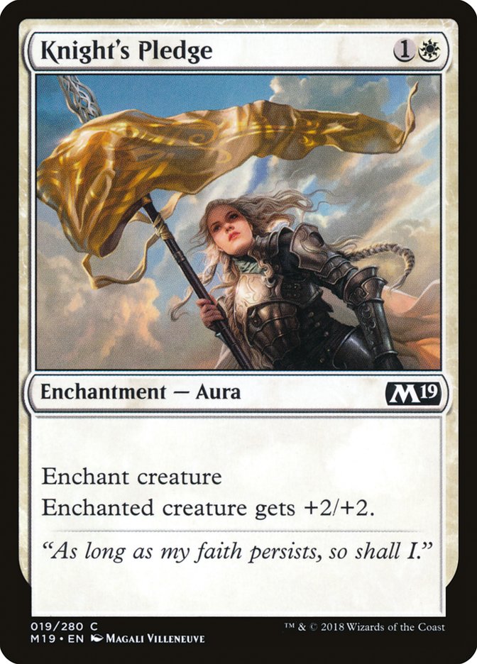 Knight's Pledge [Core Set 2019] | Game Master's Emporium (The New GME)
