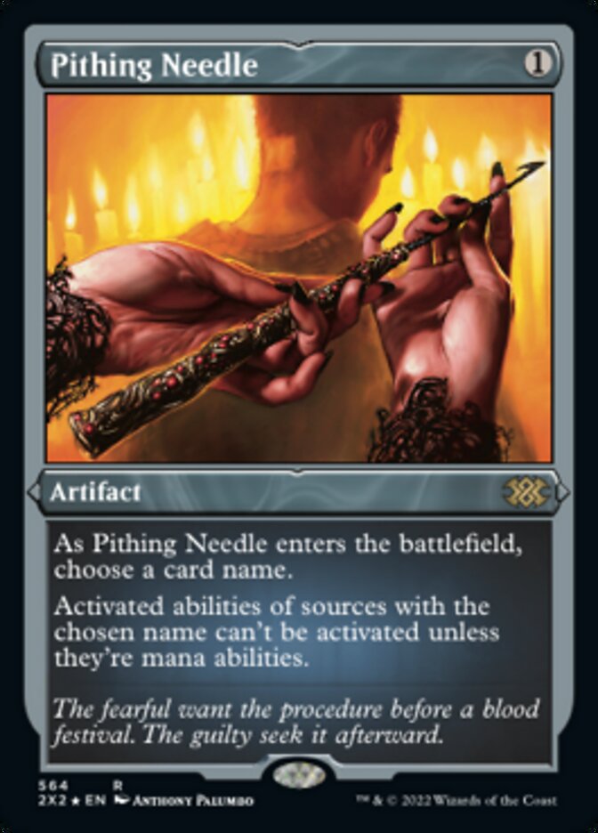 Pithing Needle (Foil Etched) [Double Masters 2022] | Game Master's Emporium (The New GME)