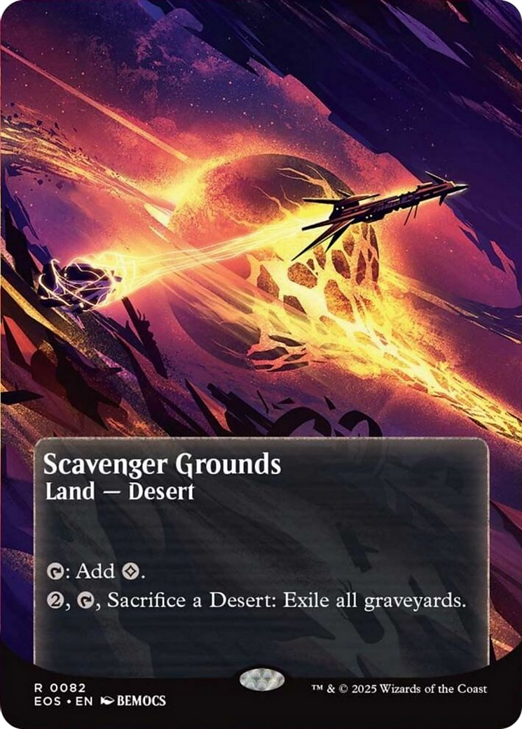 Scavenger Grounds (0082) (Borderless) [Edge of Eternities: Stellar Sights] | Game Master's Emporium (The New GME)