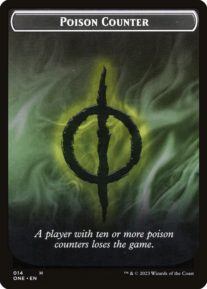 Phyrexian Goblin // Poison Counter Double-Sided Token [Phyrexia: All Will Be One Tokens] | Game Master's Emporium (The New GME)