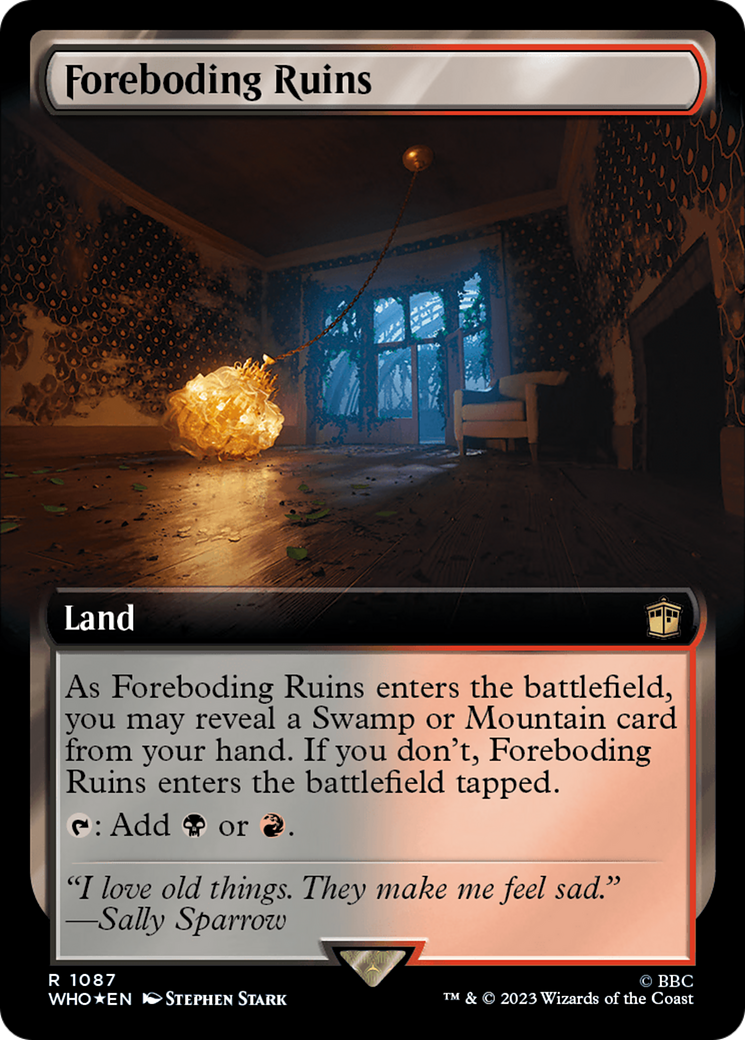 Foreboding Ruins (Extended Art) (Surge Foil) [Doctor Who] | Game Master's Emporium (The New GME)