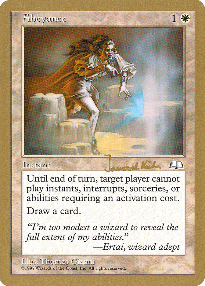 Abeyance (Janosch Kuhn) [World Championship Decks 1997] | Game Master's Emporium (The New GME)