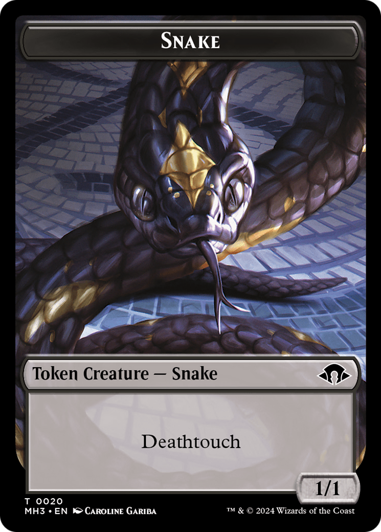 Snake Token [Modern Horizons 3 Tokens] | Game Master's Emporium (The New GME)