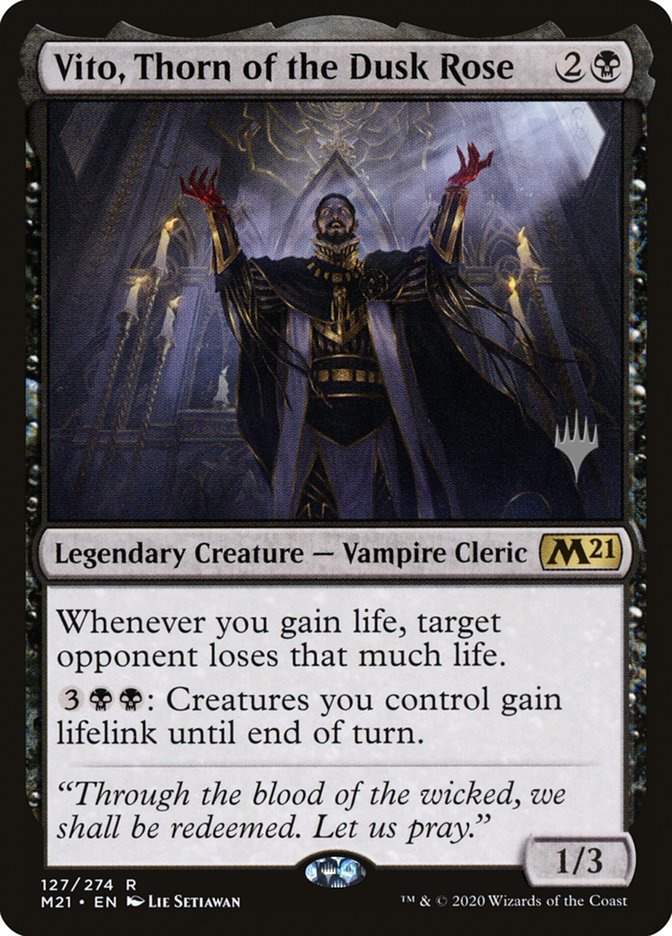 Vito, Thorn of the Dusk Rose (Promo Pack) [Core Set 2021 Promos] | Game Master's Emporium (The New GME)