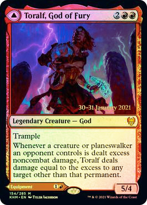 Toralf, God of Fury // Toralf's Hammer [Kaldheim Prerelease Promos] | Game Master's Emporium (The New GME)