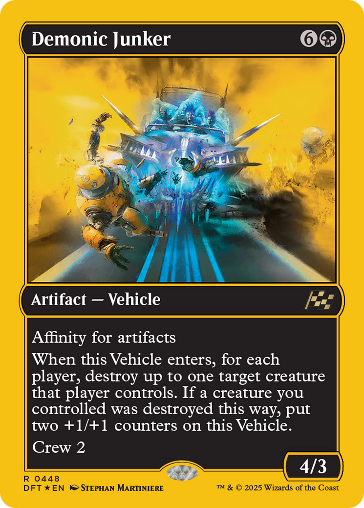 Demonic Junker (First-Place Foil) [Aetherdrift] | Game Master's Emporium (The New GME)