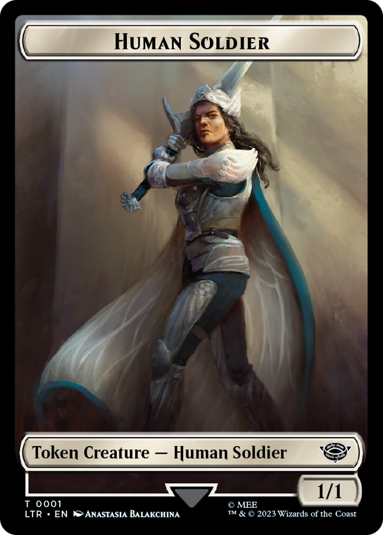 Food (09) // Human Soldier (01) Double-Sided Token [The Lord of the Rings: Tales of Middle-Earth Tokens] | Game Master's Emporium (The New GME)