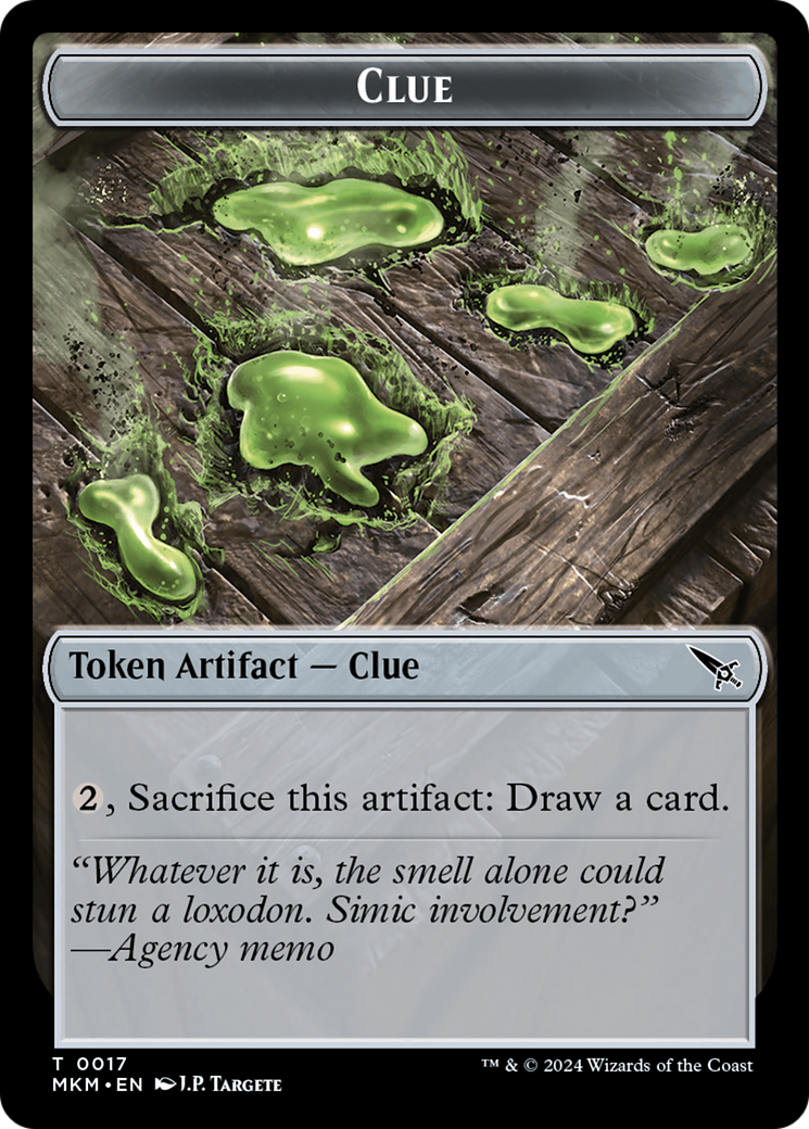 Clue (0017) // A 0044 Double-Sided Token [Murders at Karlov Manor Tokens] | Game Master's Emporium (The New GME)