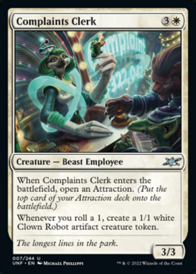 Complaints Clerk [Unfinity] | Game Master's Emporium (The New GME)