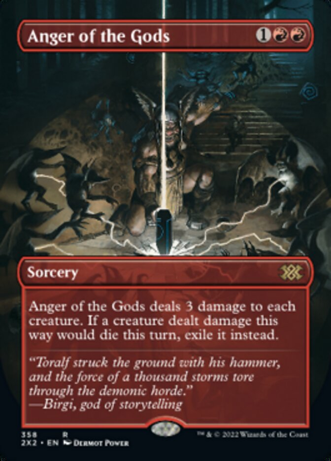 Anger of the Gods (Borderless Alternate Art) [Double Masters 2022] | Game Master's Emporium (The New GME)