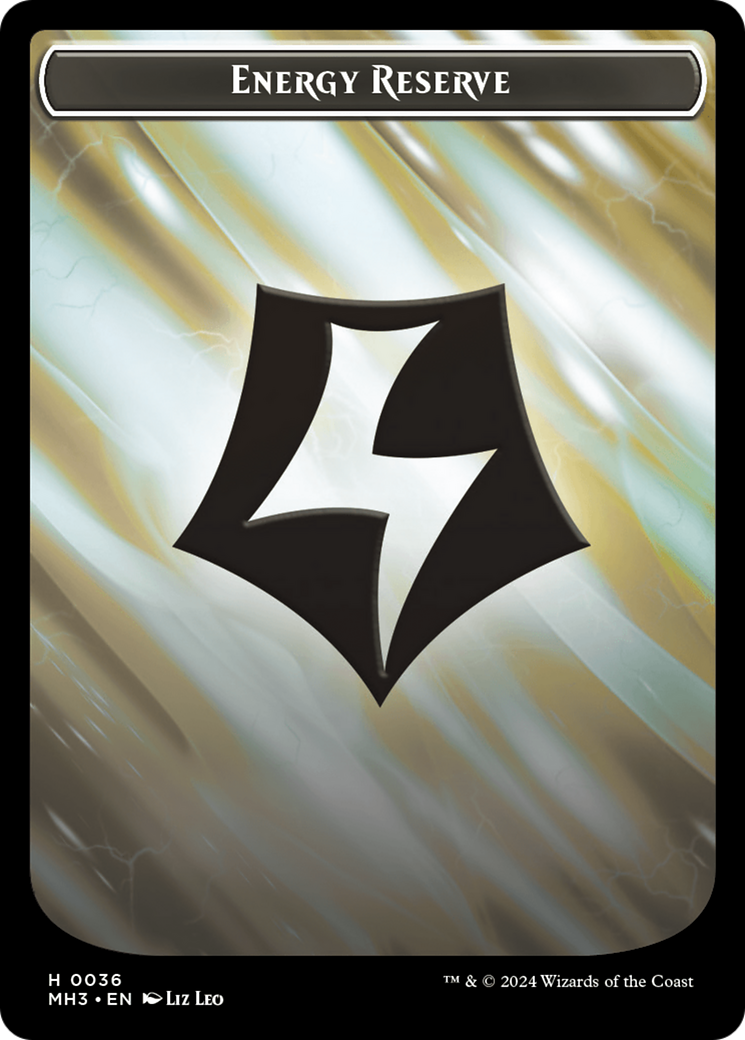 Treasure // Energy Reserve Double-Sided Token [Modern Horizons 3 Tokens] | Game Master's Emporium (The New GME)