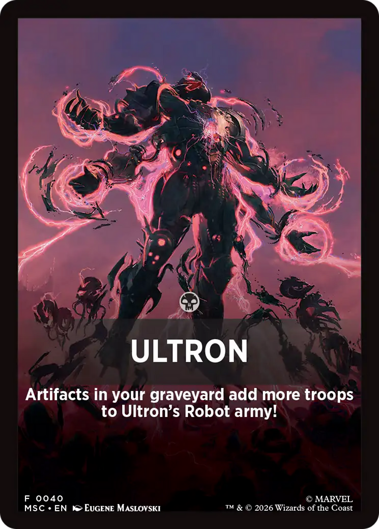 Ultron Theme Card [Marvel Super Heroes Commander] | Game Master's Emporium (The New GME)
