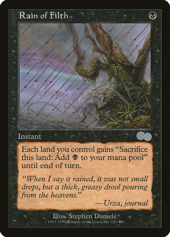 Rain of Filth [Urza's Saga] | Game Master's Emporium (The New GME)