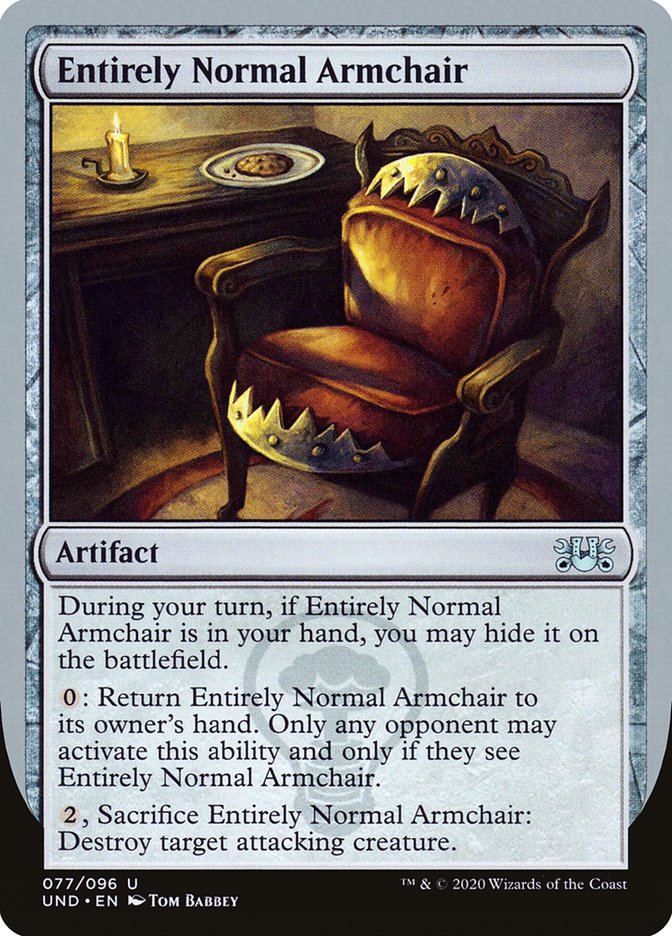 Entirely Normal Armchair [Unsanctioned] | Game Master's Emporium (The New GME)