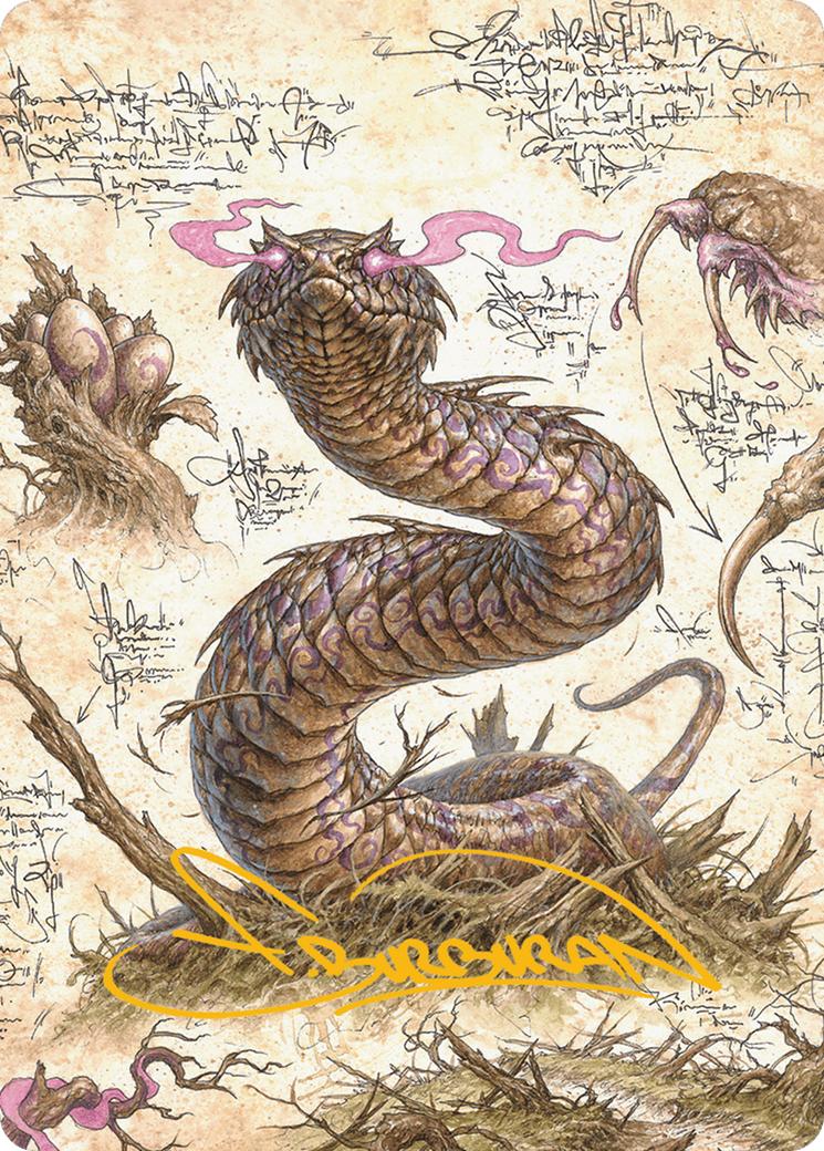 Rottenmouth Viper Art Card (Gold-Stamped Signature) [Bloomburrow Art Series] | Game Master's Emporium (The New GME)