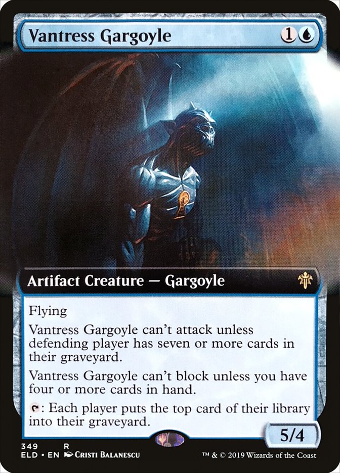Vantress Gargoyle (Extended Art) [Throne of Eldraine] | Game Master's Emporium (The New GME)