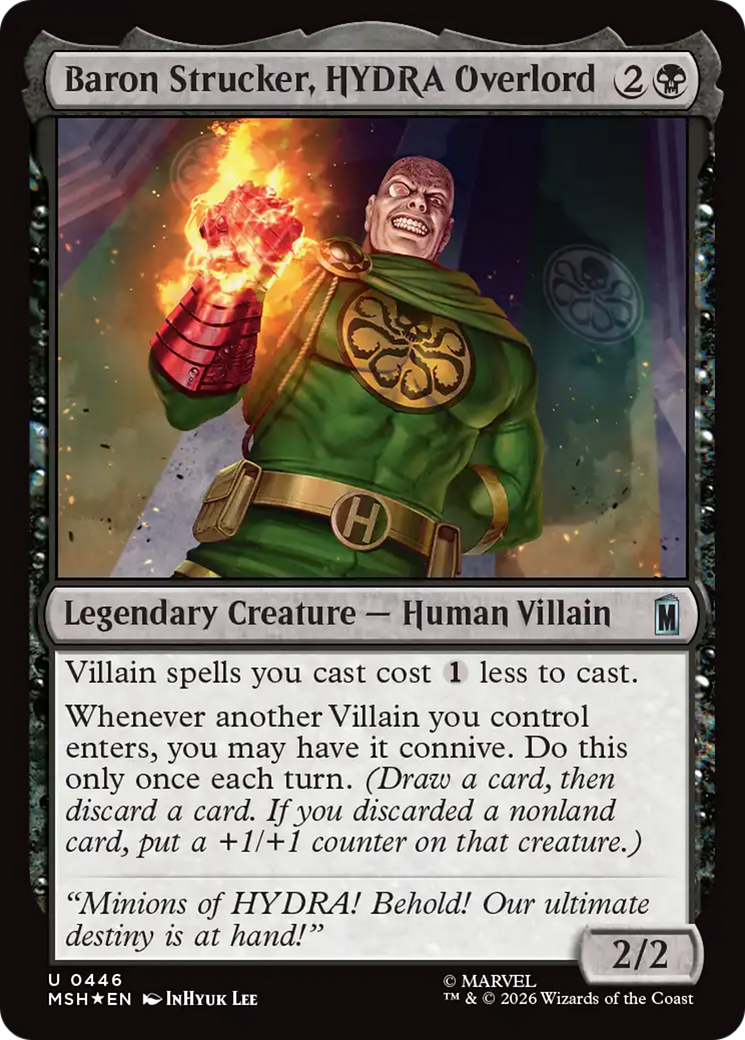 Baron Strucker, HYDRA Overlord (Surge Foil) [Marvel Super Heroes] | Game Master's Emporium (The New GME)